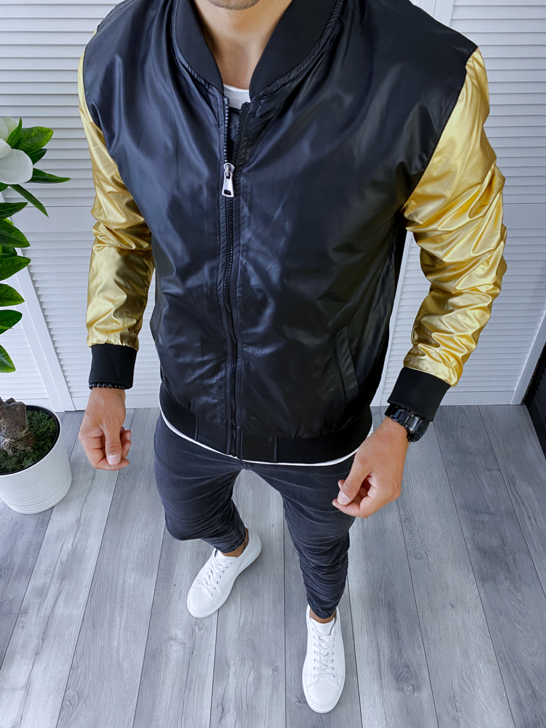 Geaca Barbati Piele Ecologica Stil Modern