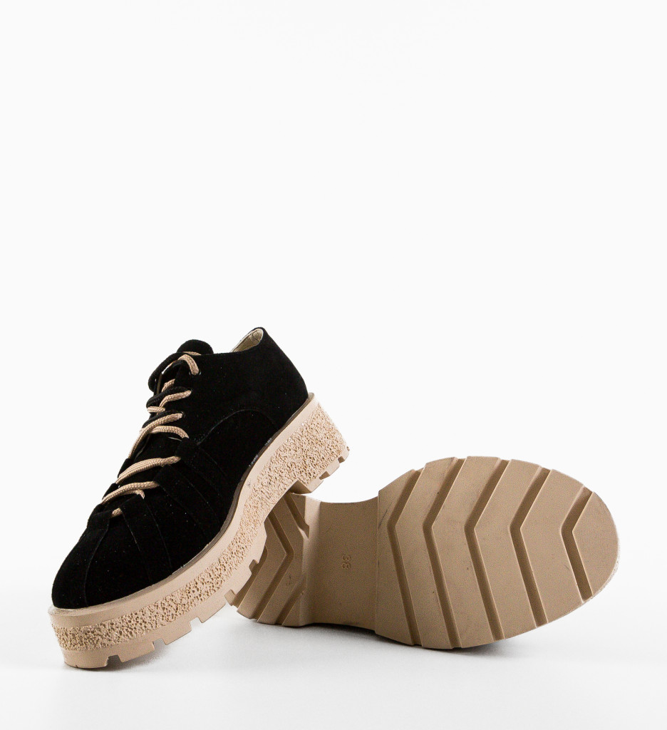 Pantofi Casual Memy Negri - Confort & Stil