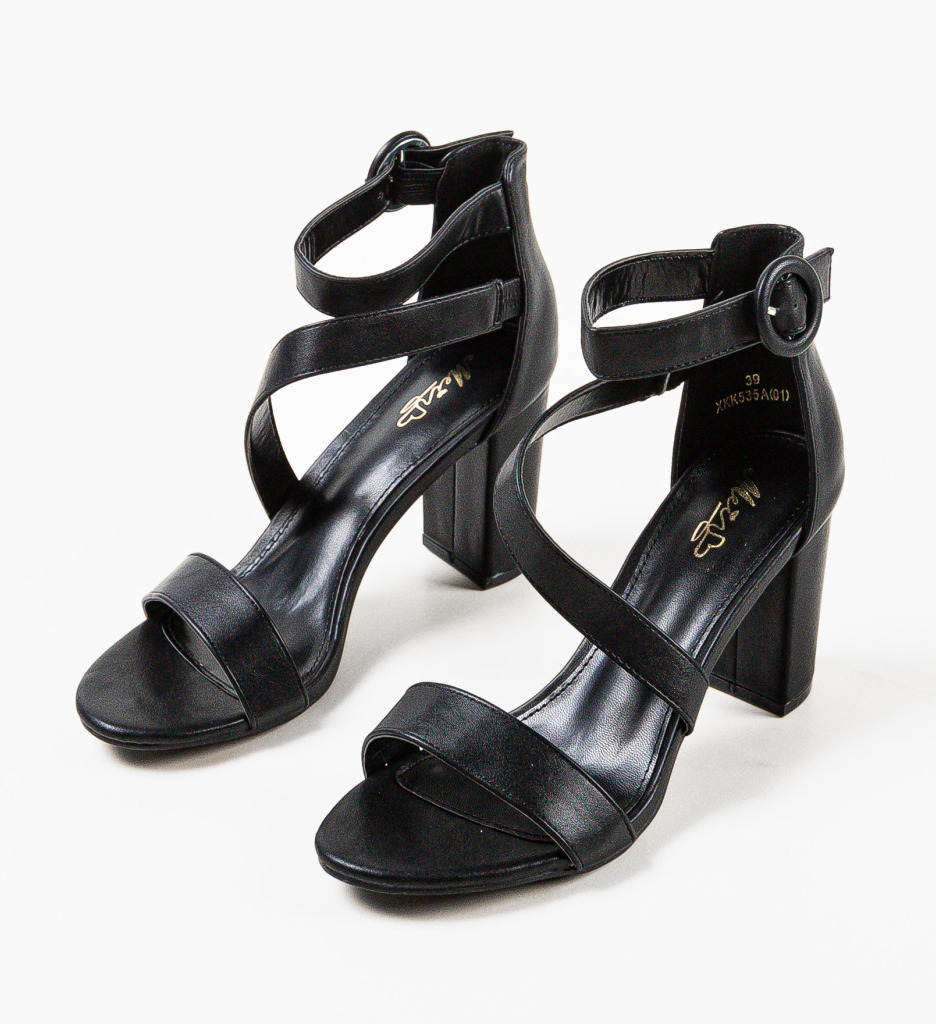 Sandale Toc Kelemen Negre 2 - Eleganță Asigurată - imagine 8