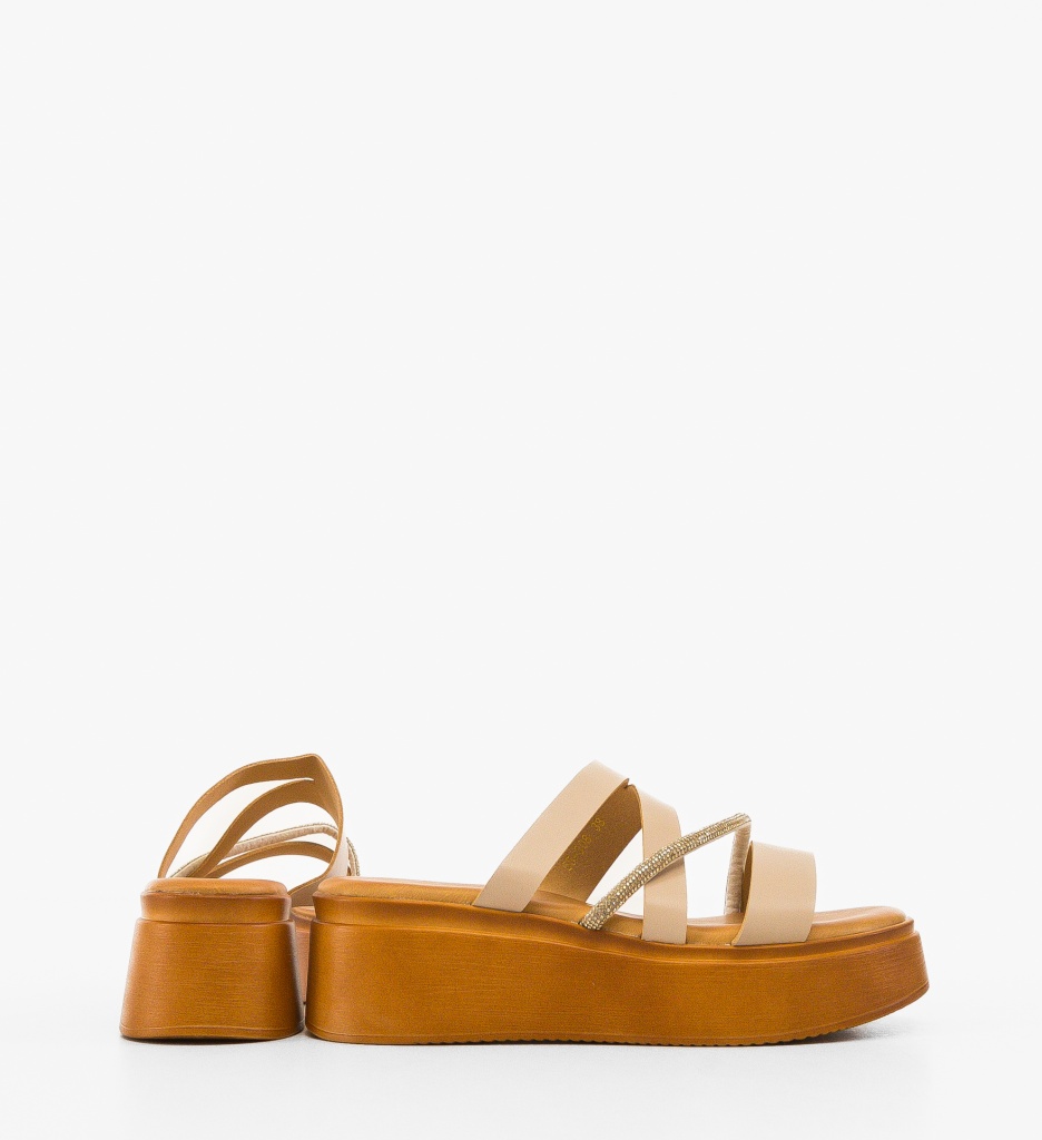 Papuci Dama Kittum Bej | Confort și Eleganță - imagine 3