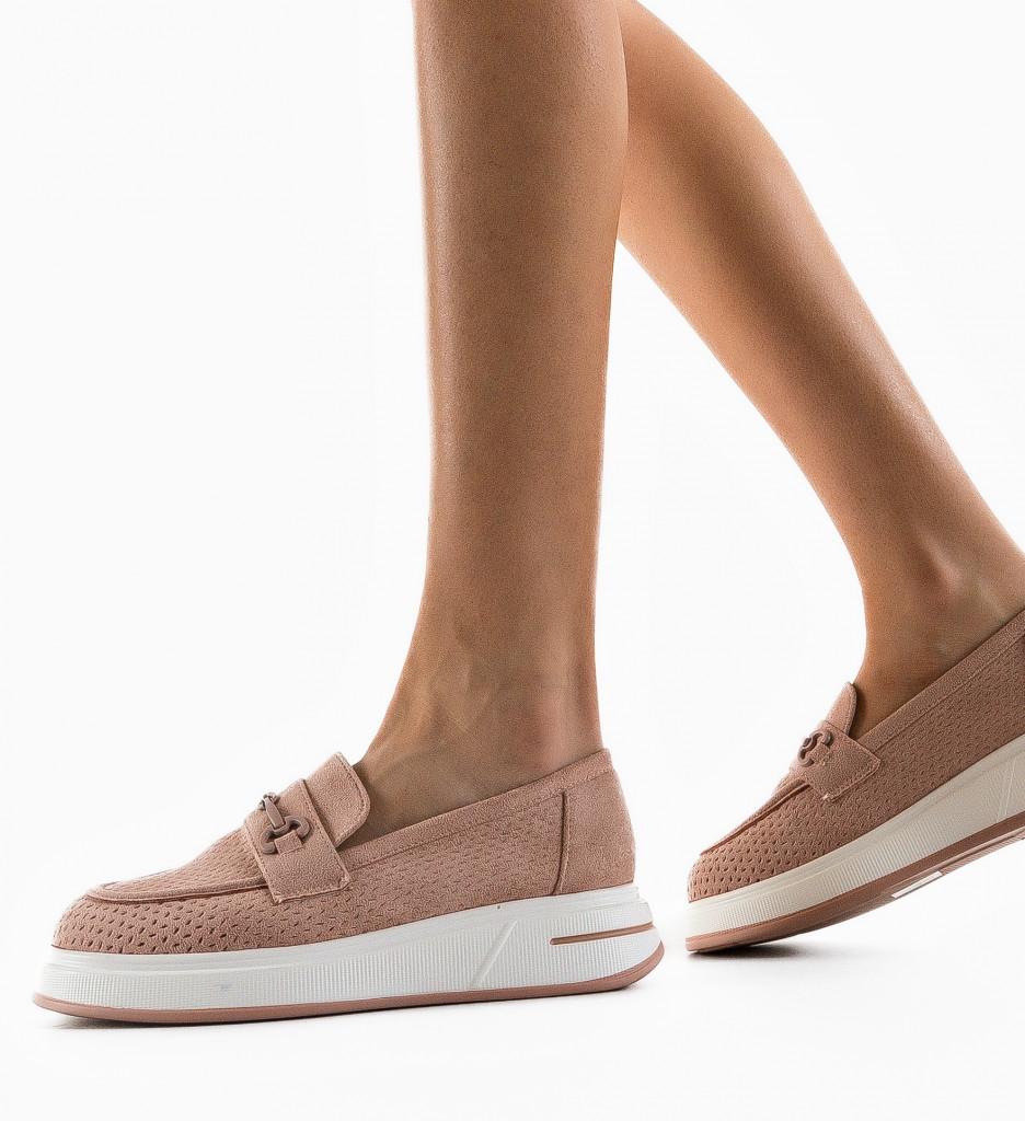 Pantofi Casual Ekine Roz - Stil și Confort - imagine 2