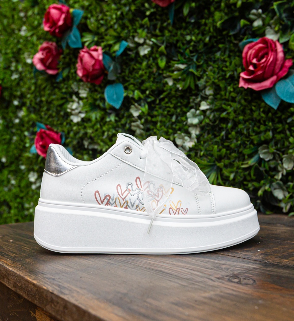 Sneakers Dama Ilius Argintii - Stil și Confort - imagine 8