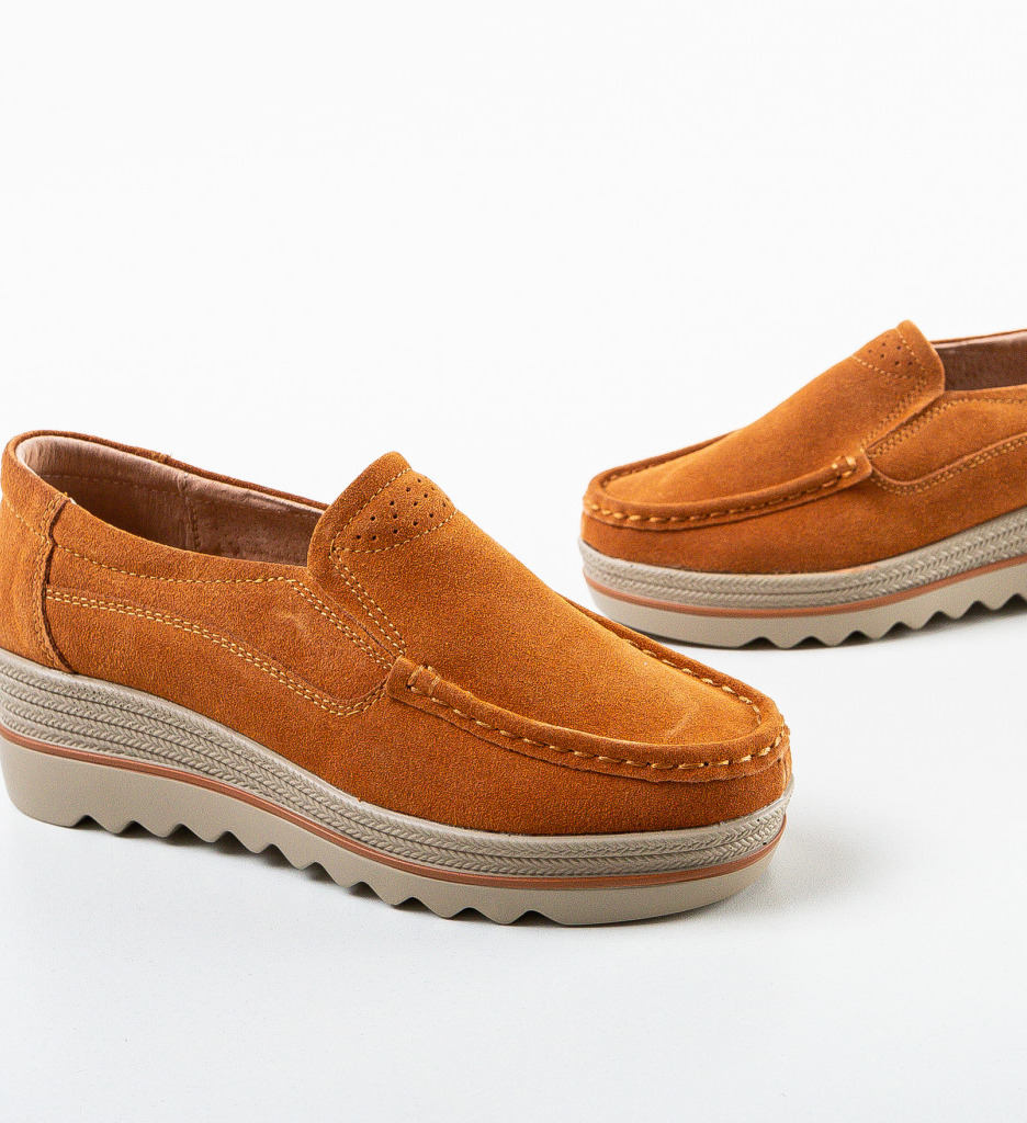 Pantofi Casual Smirno Camel | Confort și Eleganță - imagine 5