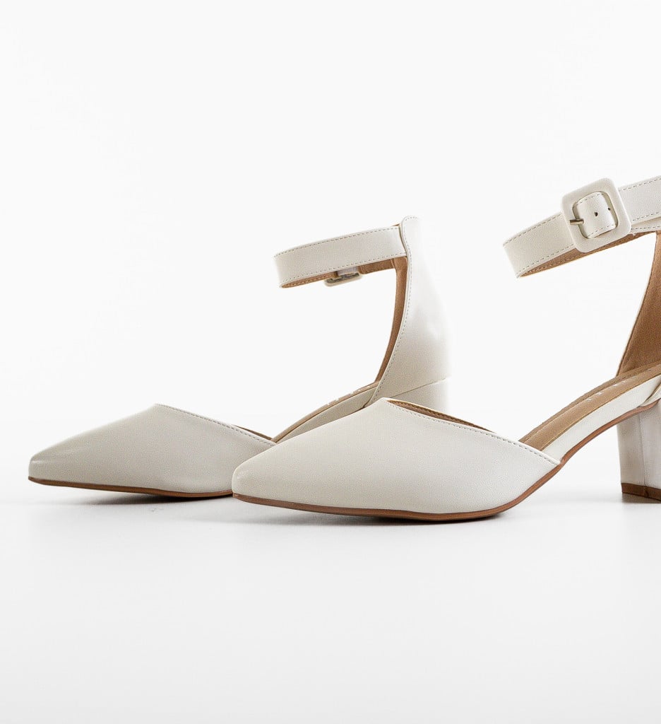 Pantofi Anerose Albi, Eleganță la Fiecare Pas - imagine 7