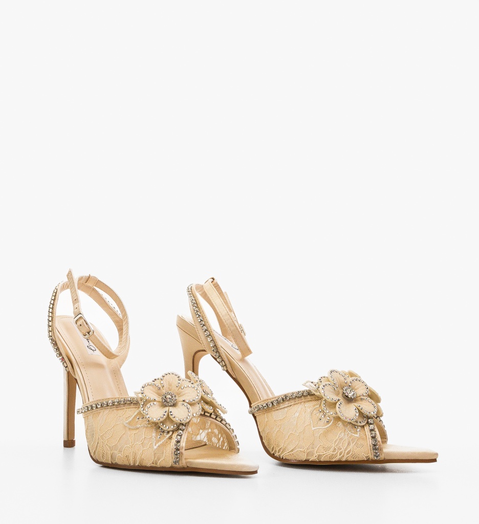 Sandale cu Toc Kurtis Bej - Eleganță și Stil - imagine 2
