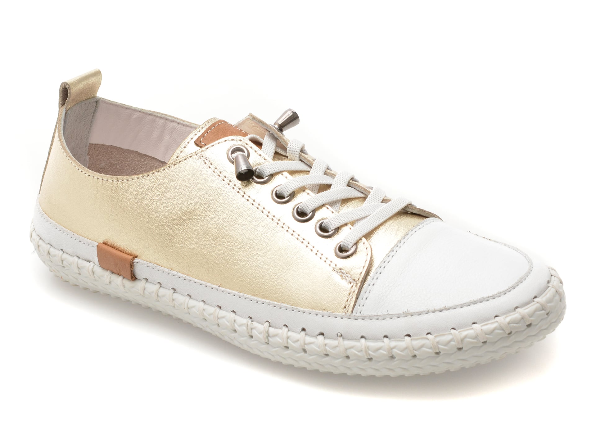 Pantofi Sport SHOOZY Aurii Piele Naturală