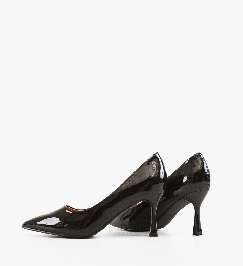 Pantofi Dover Negri Eleganți cu Toc - imagine 4