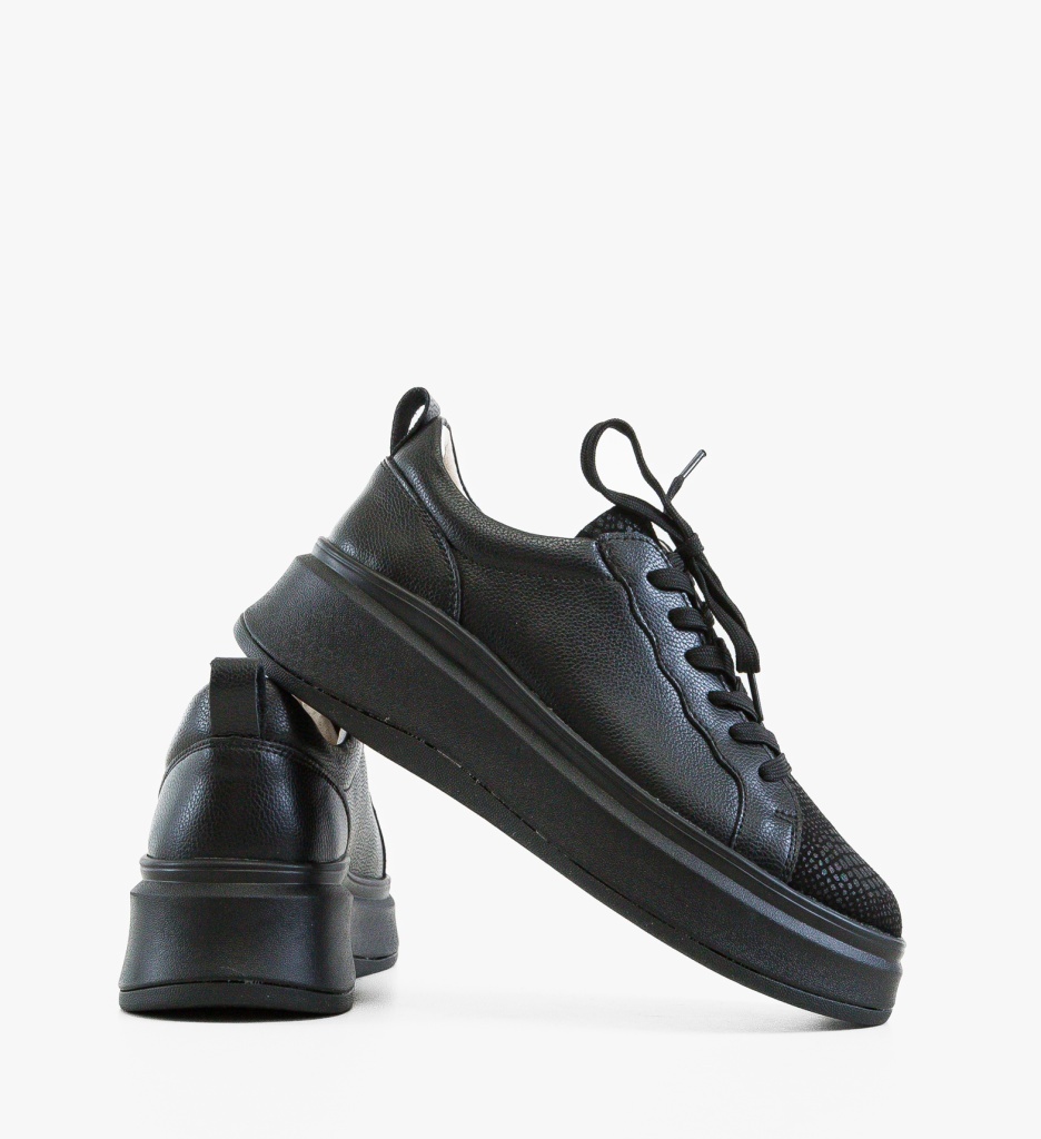 Pantofi Casual Priki Negri – Eleganță și Confort Zilnic - imagine 2
