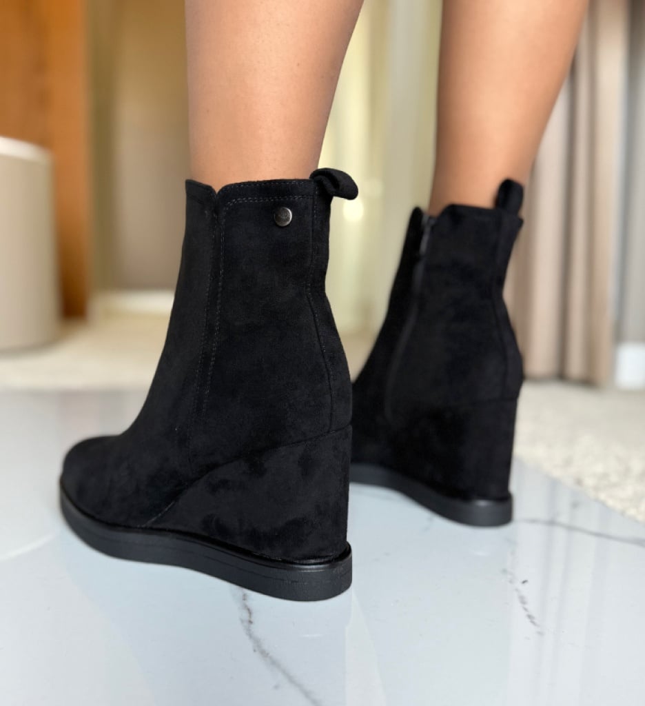 Botine Dama Bozzy Negre - Eleganță și Confort - imagine 3