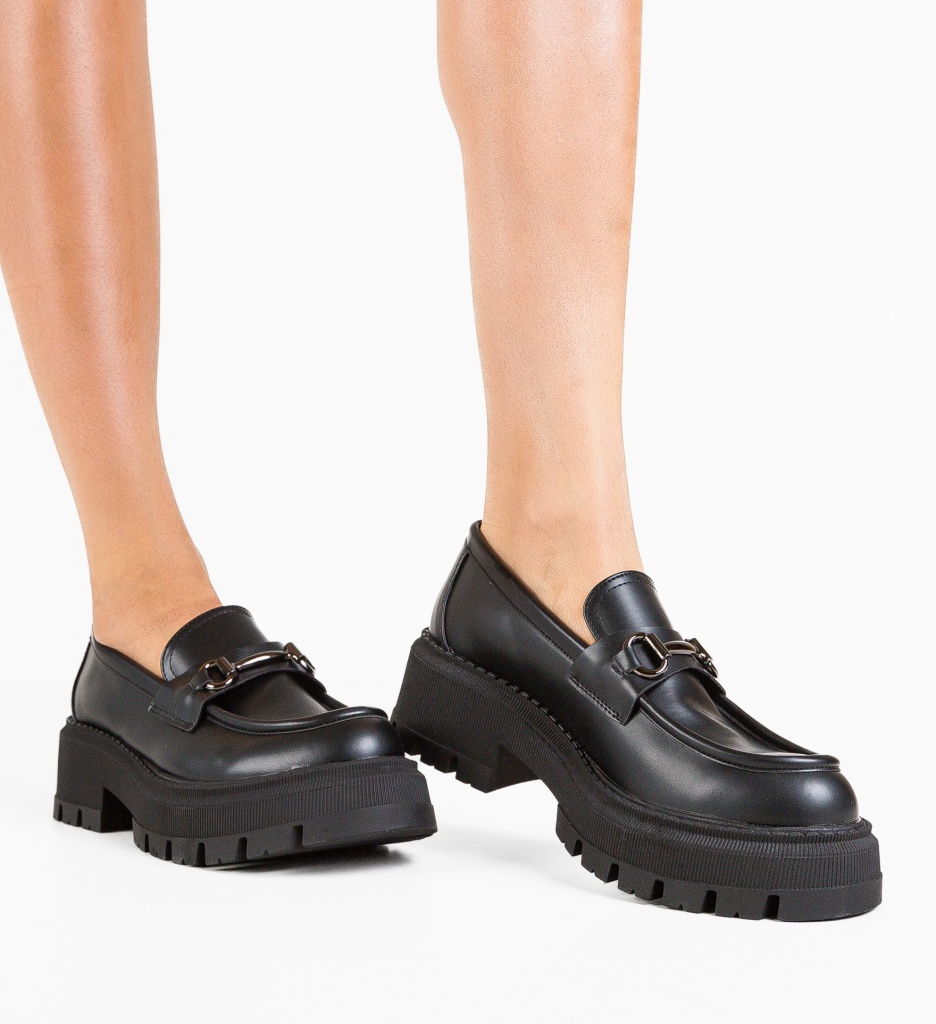 Pantofi Casual Jung Negri - Confort și Stil Zilnic - imagine 2
