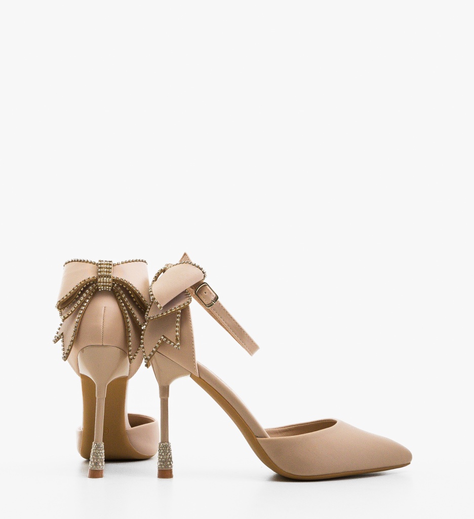 Pantofi cu toc Ozkale Bej - Eleganță și Stil - imagine 4