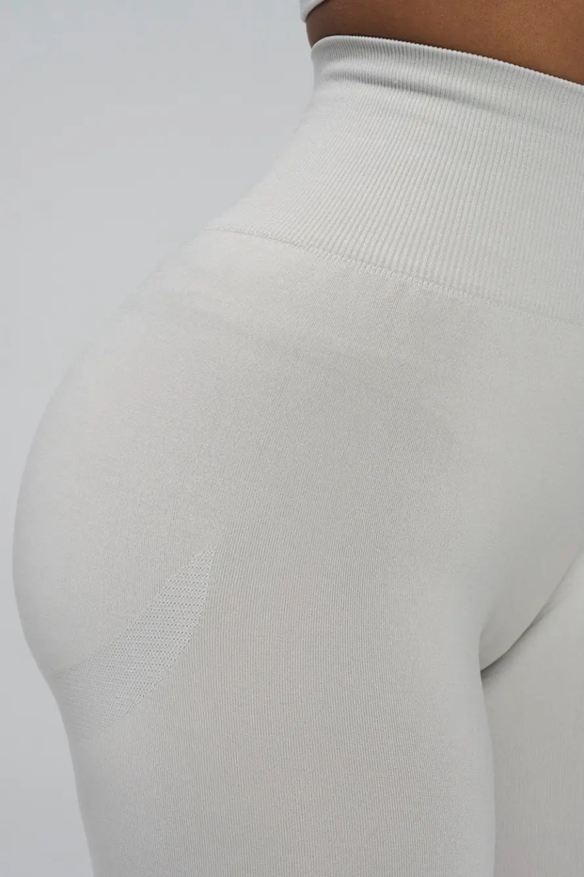Colanti sport Seamless push-up Marquise, gri deschis - imagine 2