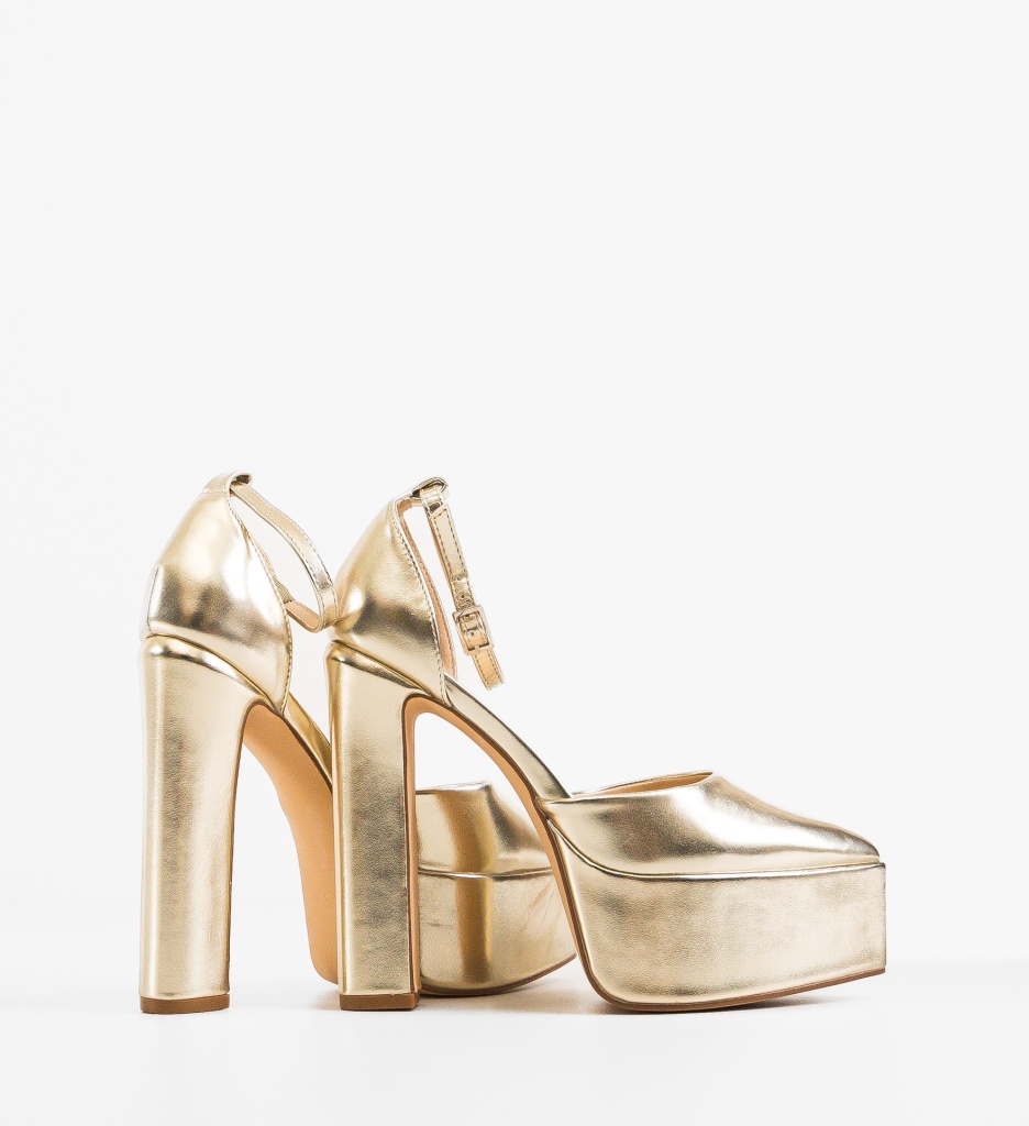 Pantofi Toc Aurii Marianne - Eleganță Asigurată - imagine 3