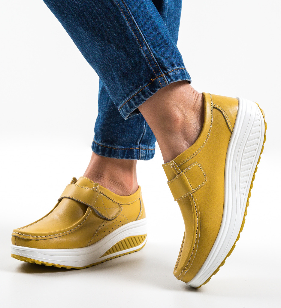 Pantofi Casual Marko Galbeni - Stil și Confort