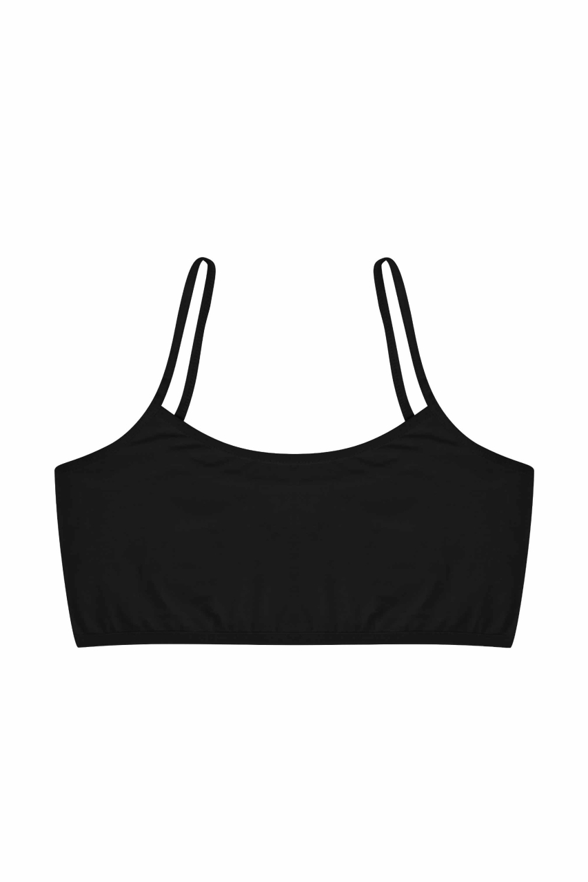 Bustiera Bumbac Picadili Negru | Confort Zilnic - imagine 3