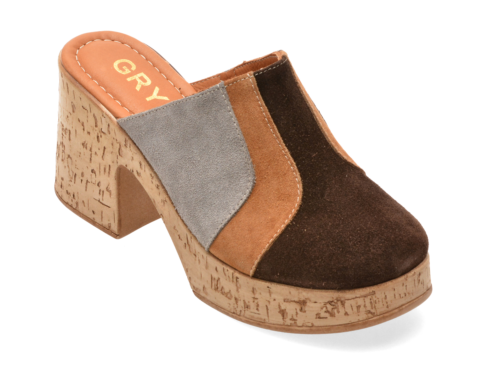 Papuci GRYXX Maro Piele Întoarsă Slip-on Confort
