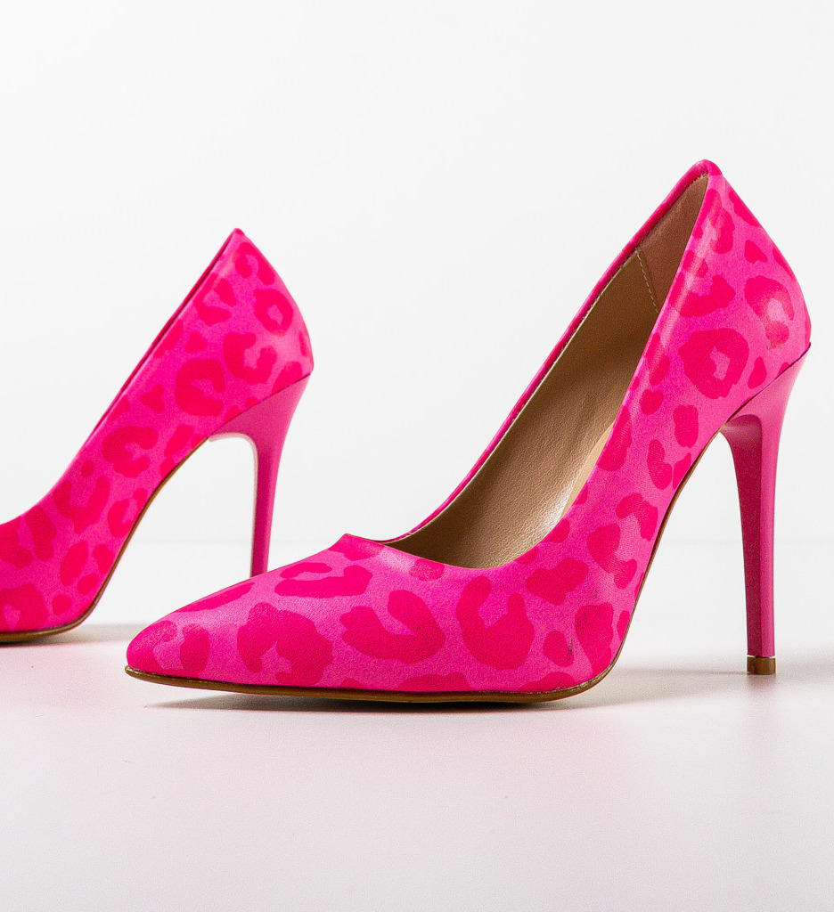 Pantofi dama Ojal Fuchsia eleganți - imagine 6