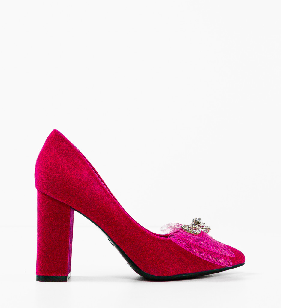Pantofi Okeke Fuchsia cu toc - eleganță garantată - imagine 5