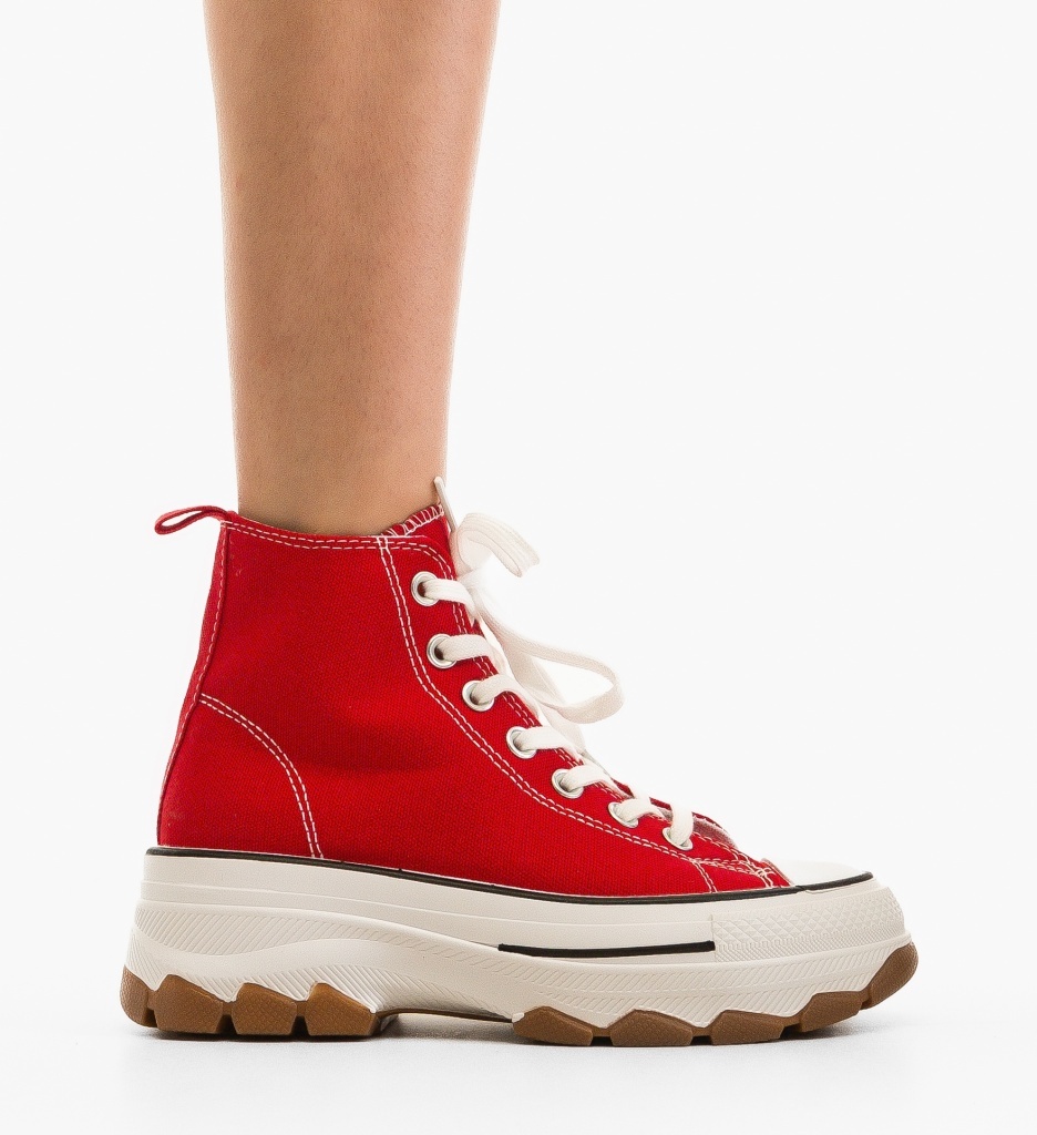 Sneakers Dama Blait Rosii - Confort și Stil - imagine 6