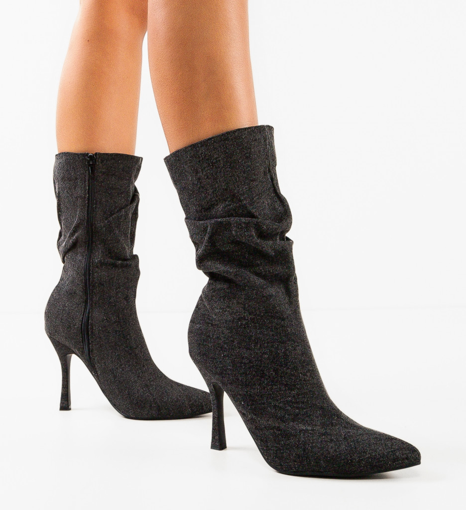 Botine Dama Negre | Eleganță și Stil Versatil - imagine 4