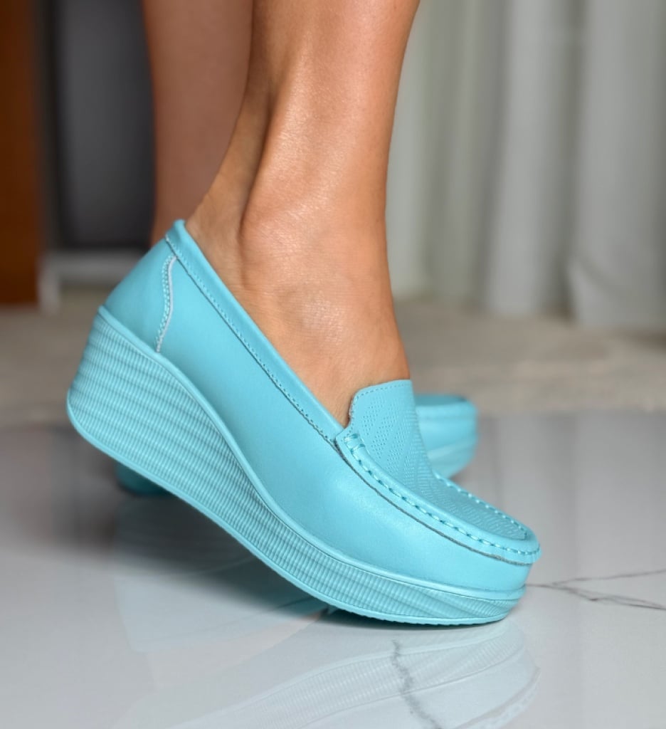 Pantofi Casual Ely Albastri - Confort și Stil - imagine 3