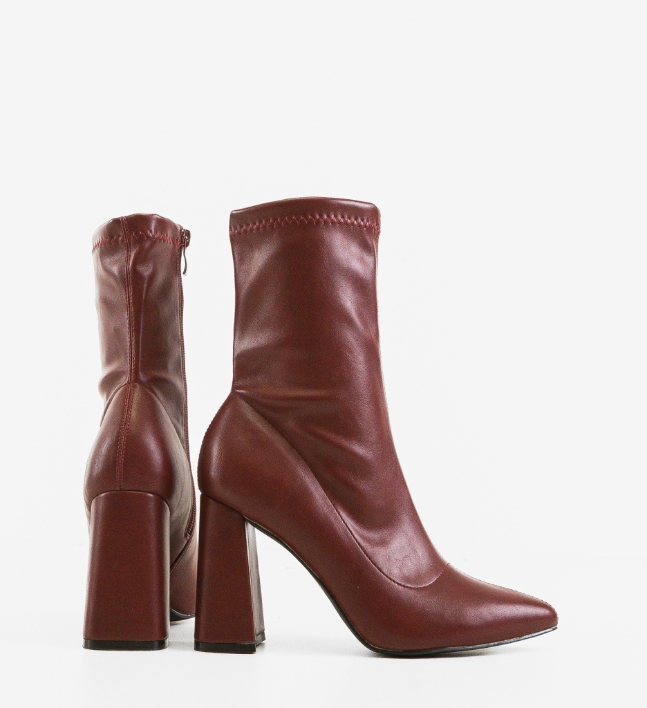 Botine Dama Lopedia Grena | Eleganță Asigurată - imagine 5