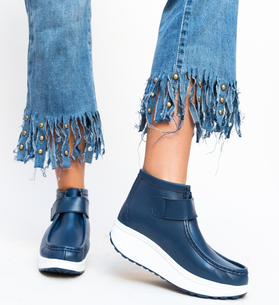 Pantofi Casual Ersan Bleumarin - Confort - imagine 3