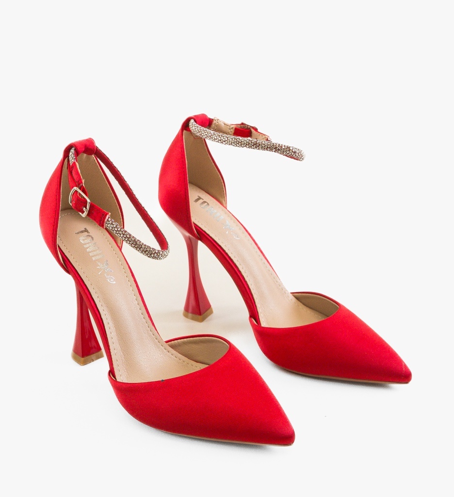 Pantofi cu toc Rory Rosii – Eleganță și Stil - imagine 3