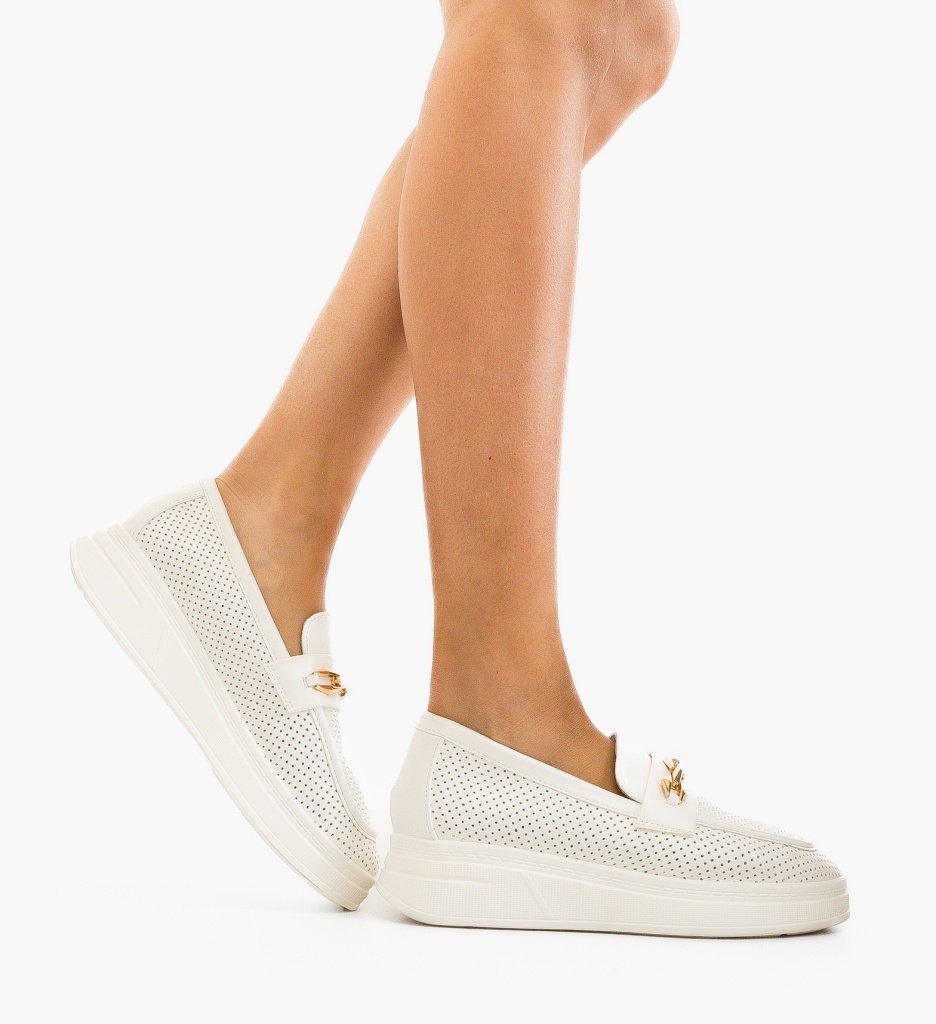 Pantofi Albi Casual Bobby - Versatilitate Zilnică - imagine 3