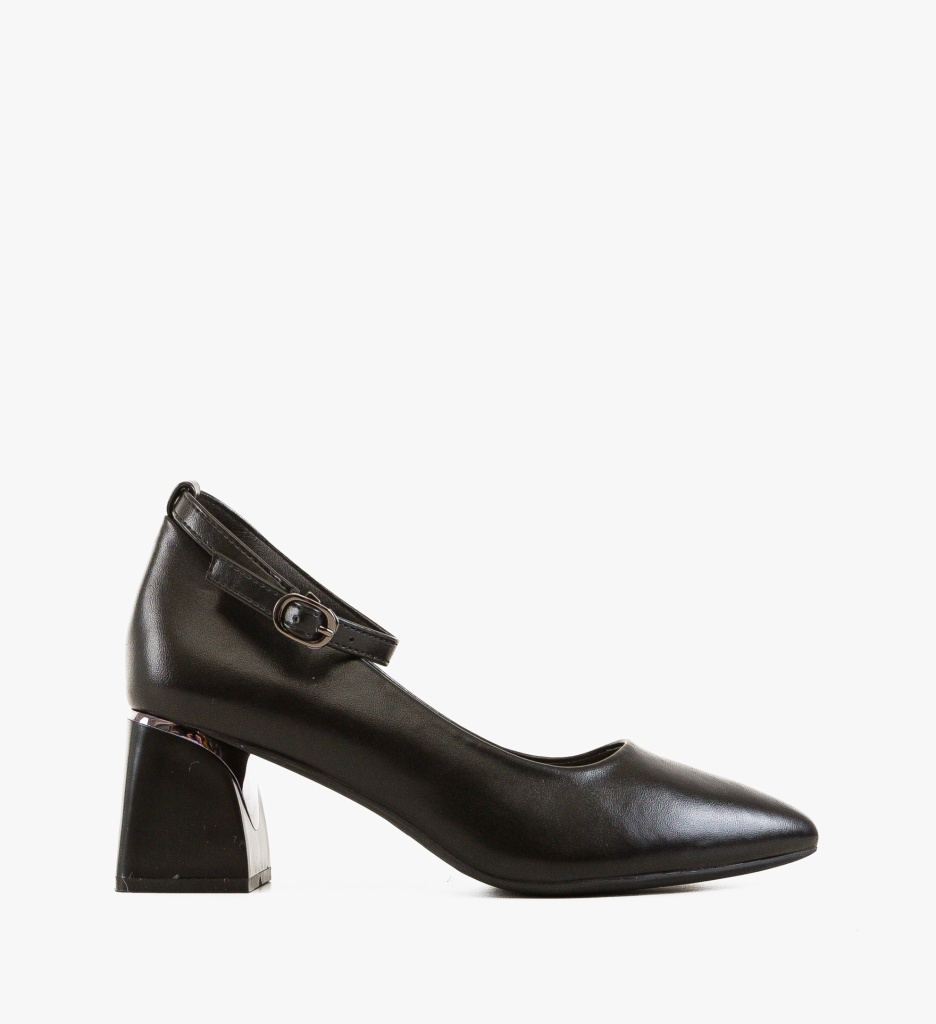 Pantofi Sakre Negri Eleganți cu Toc - imagine 4