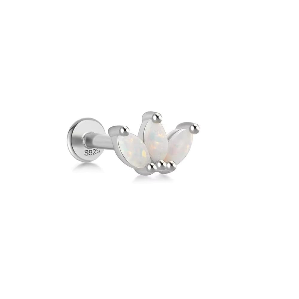 Cercel Argint 925 Zhuhai cu Opal Placat Rodiu
