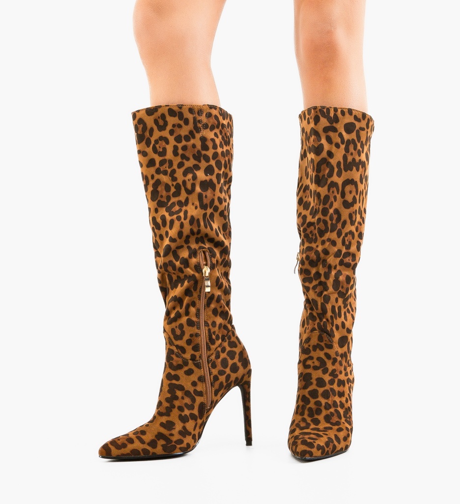 Cizme Dama Hildre Animal Print | Stil Modern