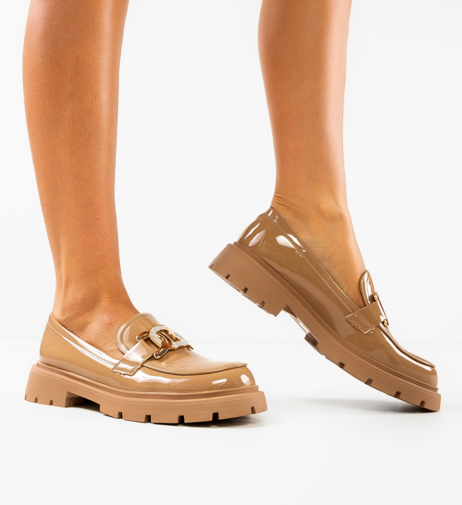 Pantofi Casual Dama Lavutko Bej - Confort și Stil - imagine 3