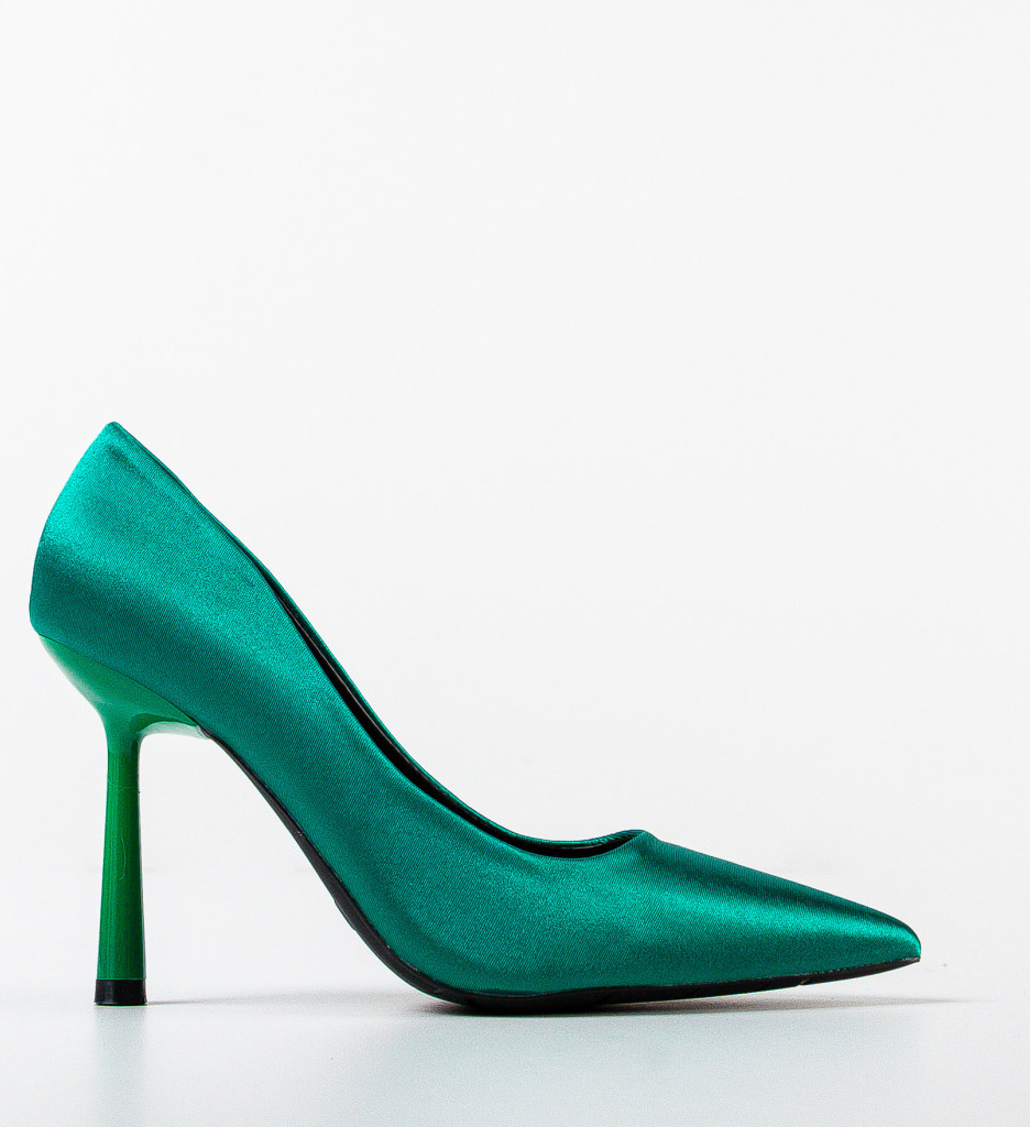 Pantofi cu Toc Emmett Verzi | Eleganță - imagine 4