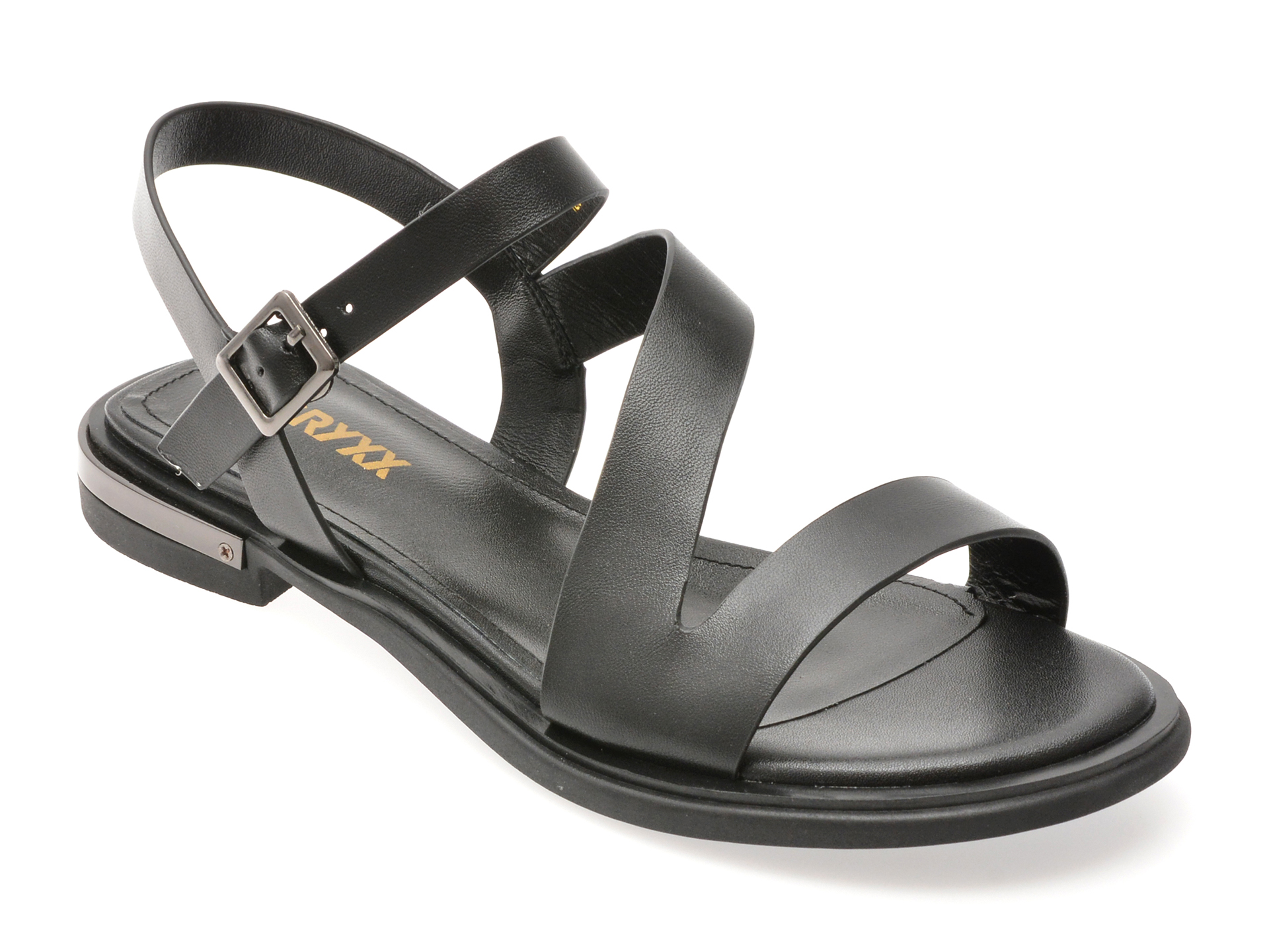 Sandale GRYXX Negre din Piele Naturală | Eleganță