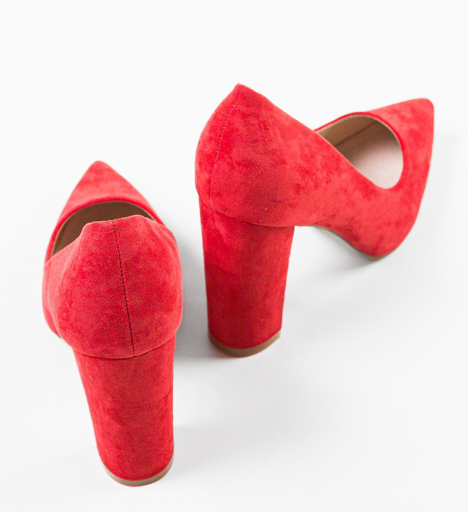 Pantofi Hofer Rosii cu Toc - Eleganță Asigurată