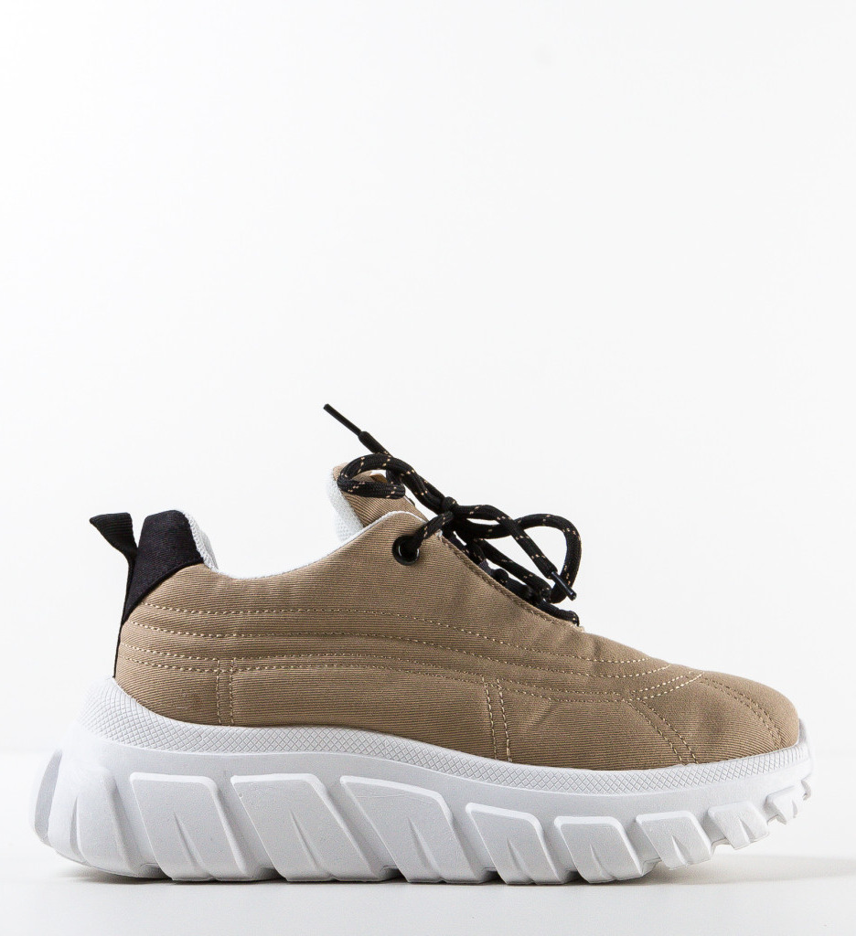 Sneakers Dama Aviana Khaki - Confort și Stil - imagine 6