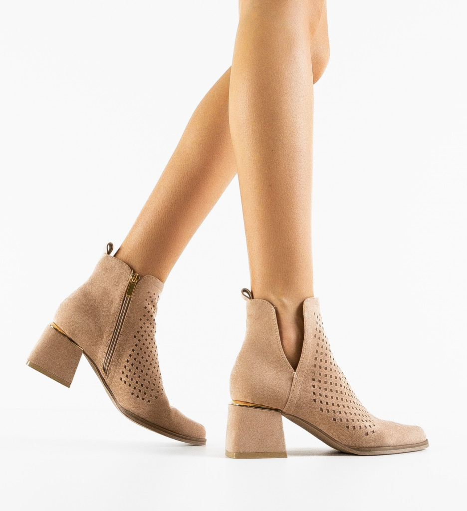 Botine Dama Maraya Bej | Eleganță și Confort - imagine 3