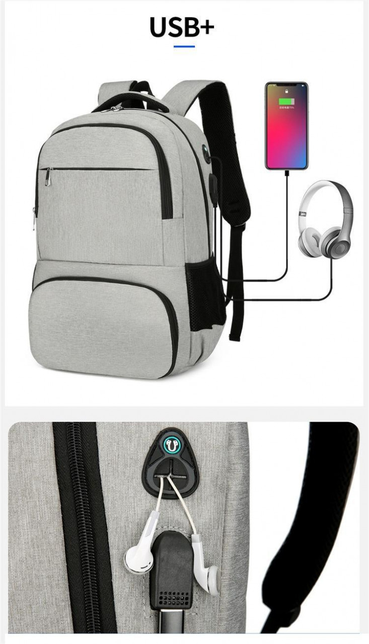 Rucsac Barbati Delis Edmund GT2135 cu USB - imagine 9