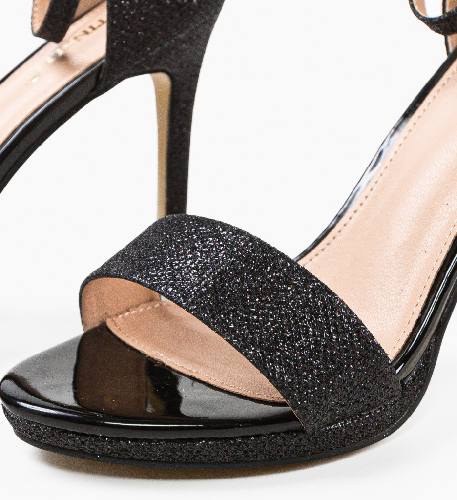 Sandale cu Toc Kent Negre | Eleganță - imagine 8