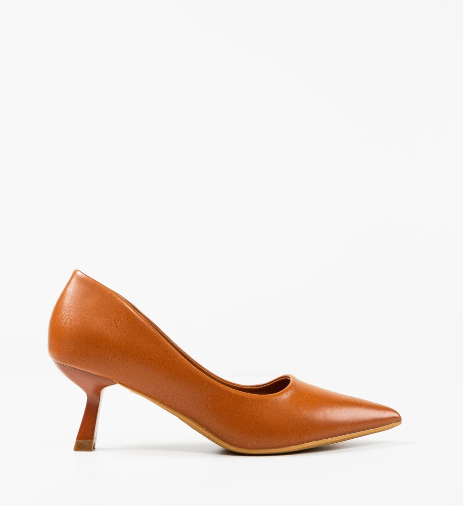 Pantofi Reid Camel cu Toc Eleganți - Stil și Confort - imagine 5
