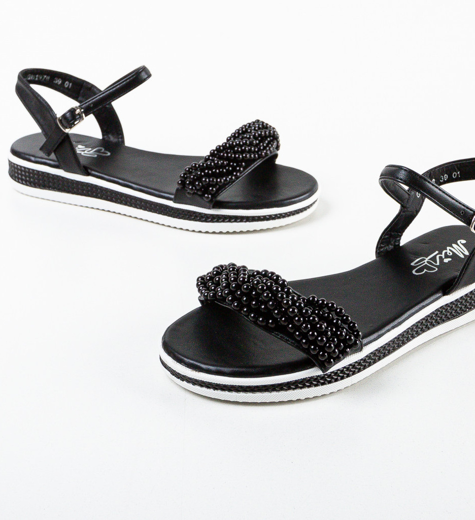 Sandale Dama Negre Lorai | Eleganță și Confort - imagine 7