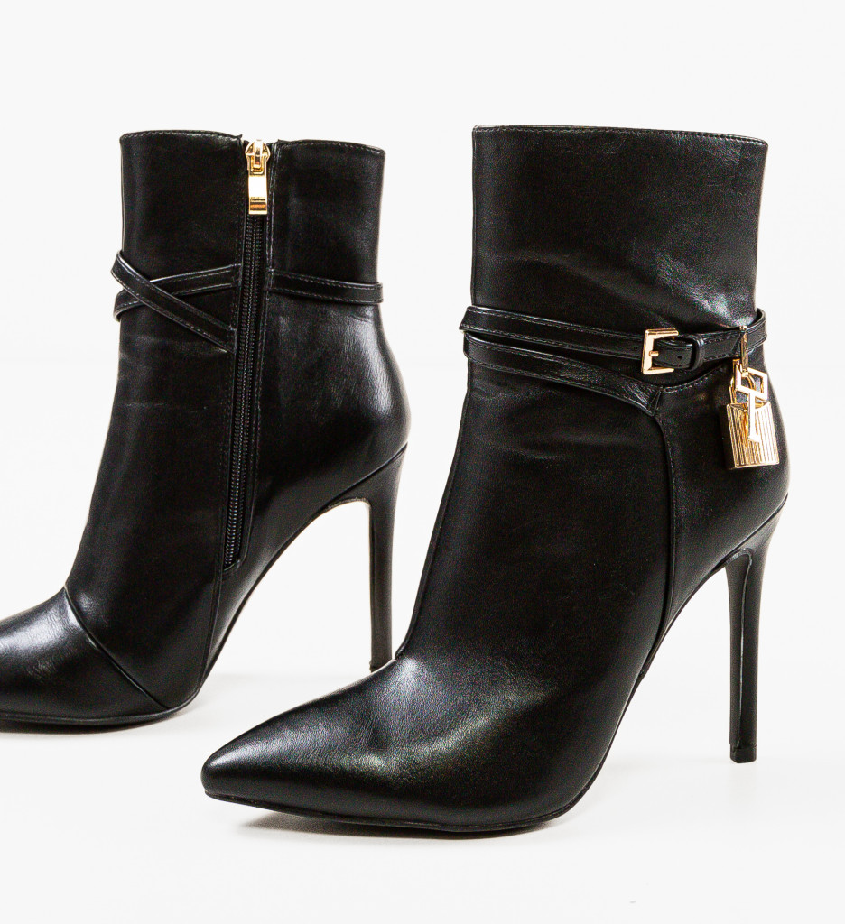 Botine Sharkbay Negre - Eleganță și Confort - imagine 5