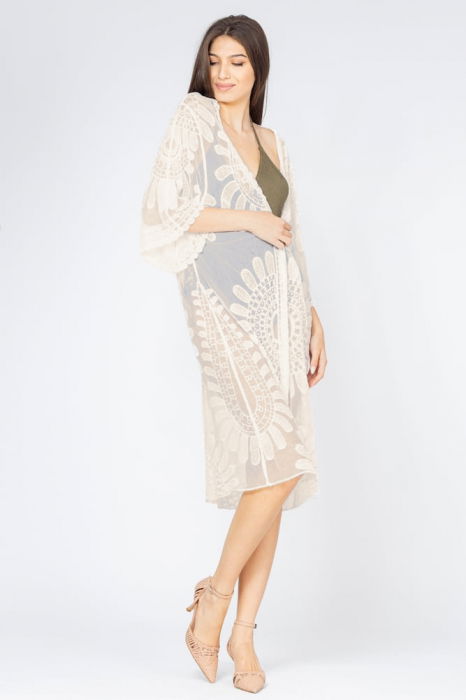 Pareo Shopika Dantela Bej | Elegant și Confortabil