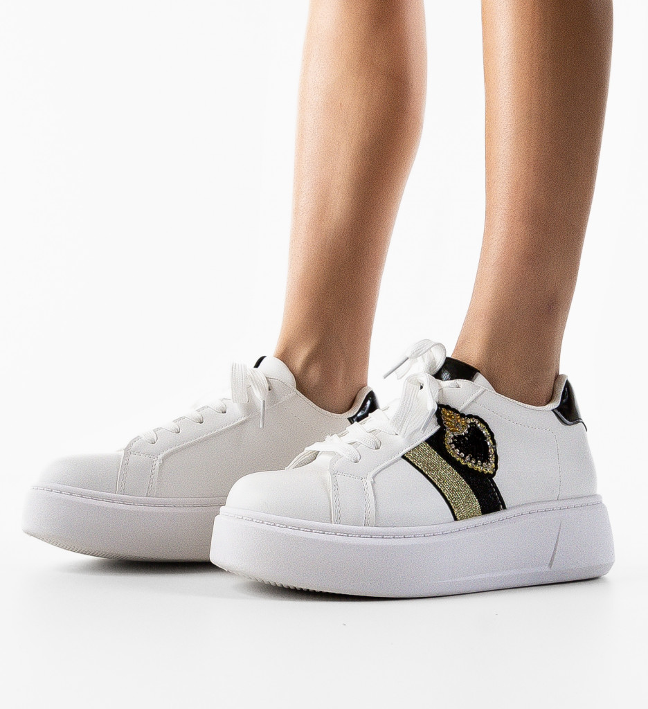 Pantofi Sport Keira Albi 2 | Confort Zilnic - imagine 3