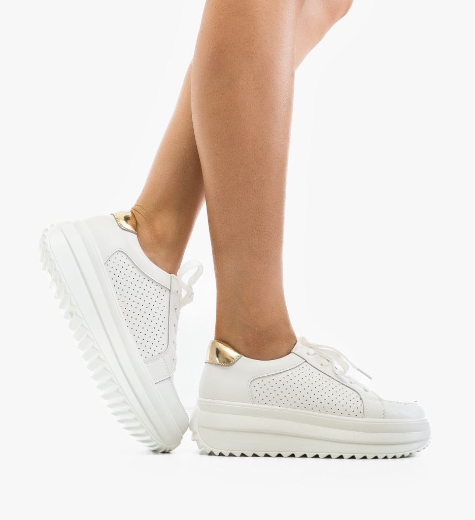 Pantofi Casual Cazmi Albi 2 - Stil și Confort