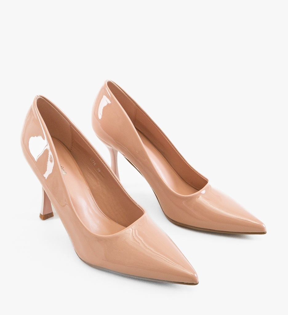 Pantofi dama Kontigo Nude eleganți - imagine 5