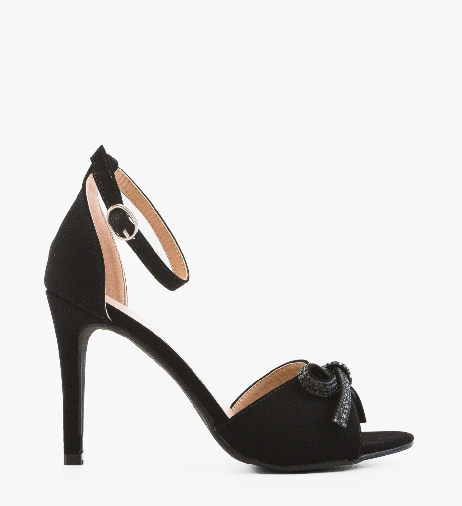 Sandale Dama Blaese Negre Elegante cu Toc - imagine 6