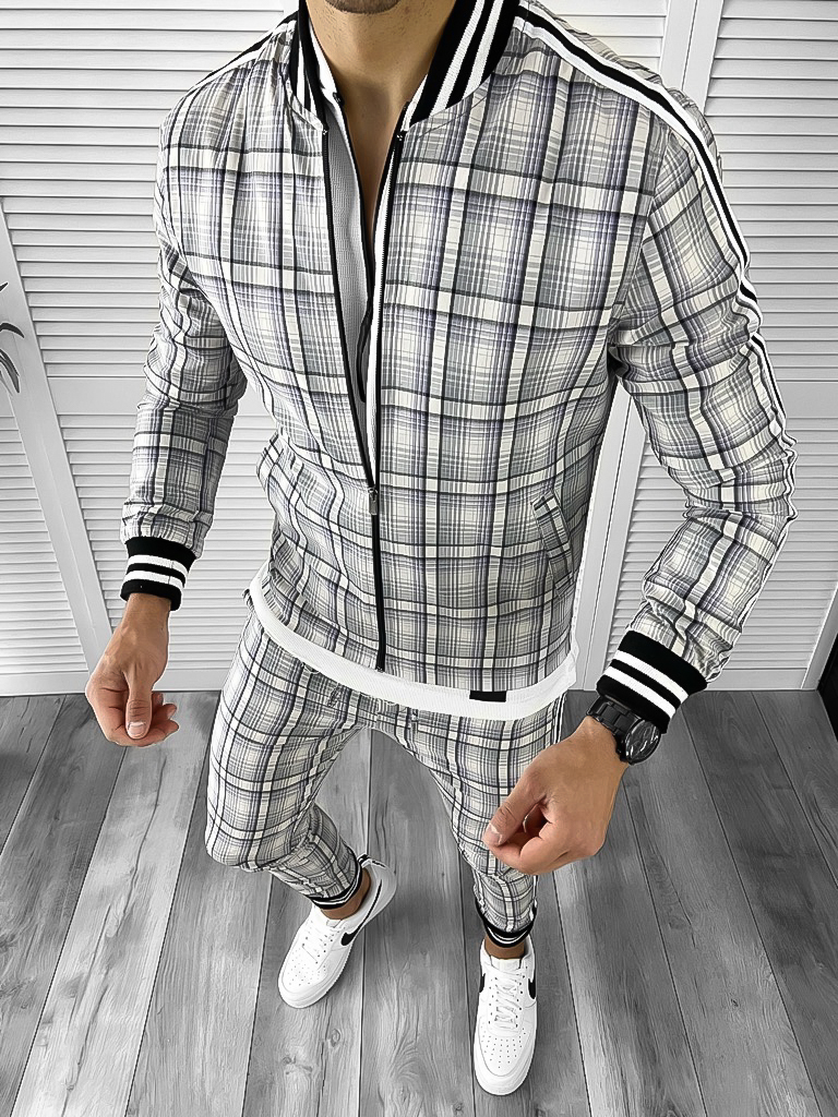 Trening Barbati Slim Fit din Bumbac Premium