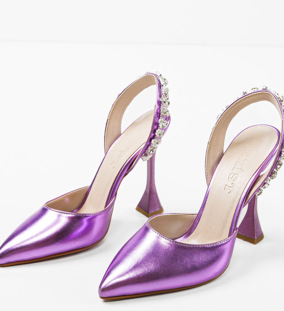 Pantofi Toc Metiks Fuchsia 2 - Eleganți și Stil - imagine 6